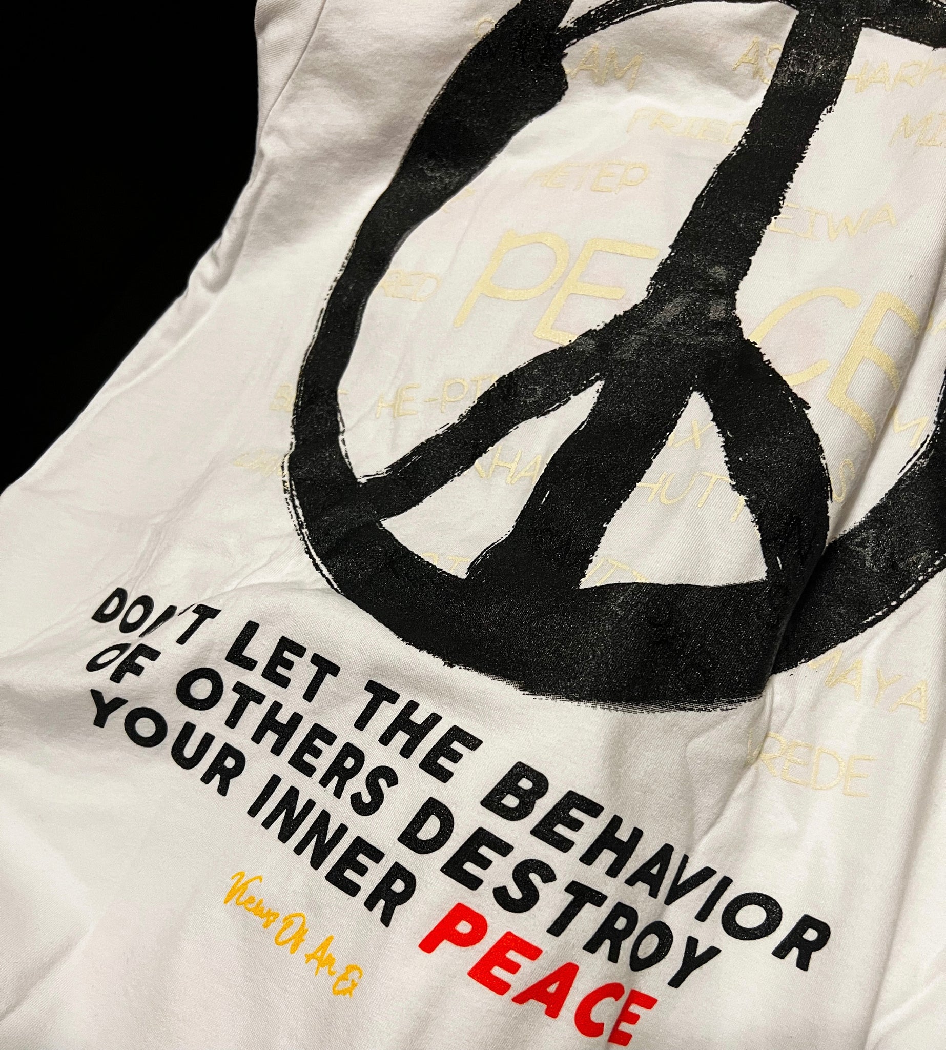 “My Peace Matters” T-Shirt Red & Yellow
